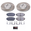PowerStop Semi-Coated Rotor and Low-Dust Ceramic Brake Pad Kit