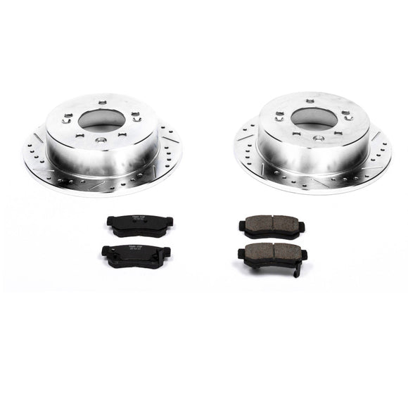 PowerStop Z23 Daily Driver Carbon-Fiber Ceramic Brake Pad and Drilled & Slotted