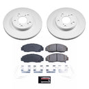 PowerStop Genuine Geomet Coated Rotor and Low-Dust Ceramic Brake Pad Kit