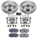 PowerStop OE Stock Replacement Low-Dust Ceramic Brake Pad, Rotor and Caliper Kit