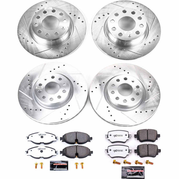 PowerStop Z26 Street Performance Ceramic Brake Pad and Drilled & Slotted Rotor K