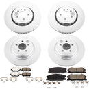 PowerStop Genuine Geomet Coated Rotor and Low-Dust Ceramic Brake Pad Kit
