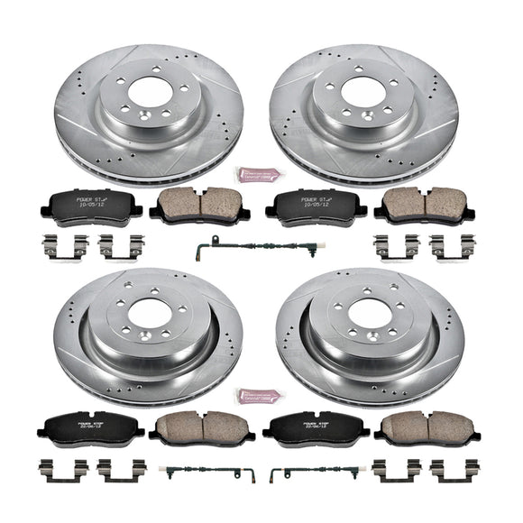 PowerStop Z23 Daily Driver Carbon-Fiber Ceramic Brake Pad and Drilled & Slotted