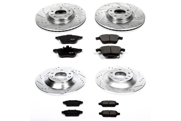 PowerStop Z23 Daily Driver Carbon-Fiber Ceramic Brake Pad and Drilled & Slotted