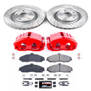 PowerStop Z23 Daily Driver Carbon-Fiber Ceramic Pads Drilled & Slotted Rotor & C