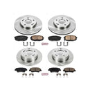 PowerStop OE Stock Replacement Low-Dust Ceramic Brake Pad and Rotor Kit