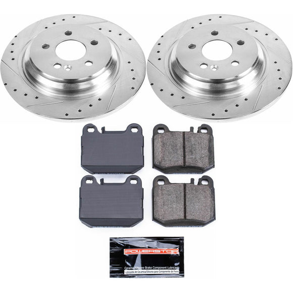 PowerStop Z23 Daily Driver Carbon-Fiber Ceramic Brake Pad and Drilled & Slotted