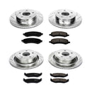 PowerStop Z23 Daily Driver Carbon-Fiber Ceramic Brake Pad and Drilled & Slotted