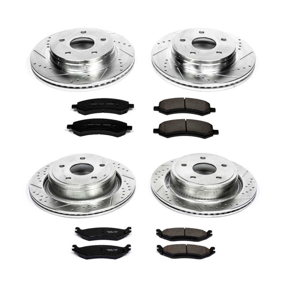 PowerStop Z23 Daily Driver Carbon-Fiber Ceramic Brake Pad and Drilled & Slotted
