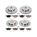 PowerStop OE Stock Replacement Low-Dust Ceramic Brake Pad and Rotor Kit