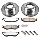 PowerStop Z36 Carbon-Fiber Ceramic Brake Pad with Drilled and Slotted Rotor Kit