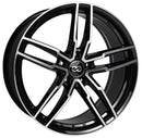 17X7.5 Enkei SS05 Black Mach Wheel/Rim 5x100 ET45 17-7.5 5-100 Each