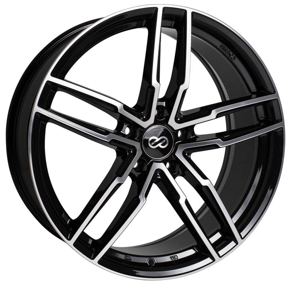 17X7.5 Enkei SS05 Black Mach Wheel/Rim 5x100 ET45 17-7.5 5-100 Each