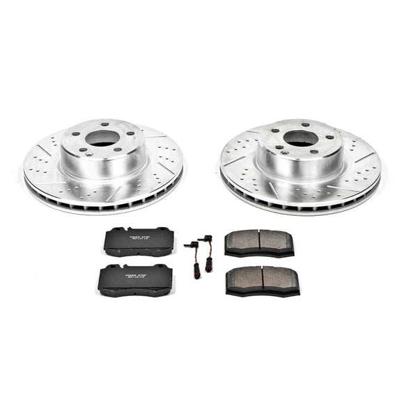 PowerStop Z23 Daily Driver Carbon-Fiber Ceramic Brake Pad and Drilled & Slotted