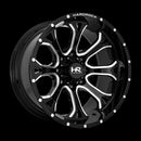 24x14 Hardrock BloodShot Xposed Gloss Black Milled 8x170 ET-76 wheel/rim-2