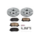 PowerStop OE Stock Replacement Low-Dust Ceramic Brake Pad and Rotor Kit
