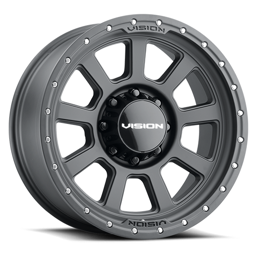 20x9 Vision 350 Ojos Satin Black Wheel 8x170 ET12 CB125.2