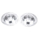 PowerStop Evolution Drilled Slotted Rotors Pair Rear For Mazda 626