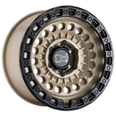 SENTINEL 17X8.5 5/127 ET-18 CB71.6 DESERT SAND W/BLACK LIP EDGE