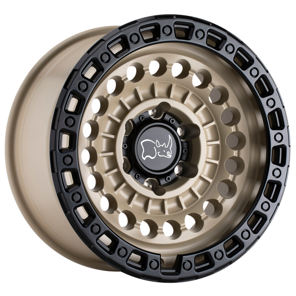 SENTINEL 17X8.5 5/127 ET-18 CB71.6 DESERT SAND W/BLACK LIP EDGE