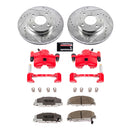 PowerStop Z26 Street Performance Ceramic Brake Pad, Drilled Slotted Rotor, and C