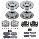 PowerStop OE Stock Replacement Low-Dust Ceramic Brake Pad, Rotor and Caliper Kit