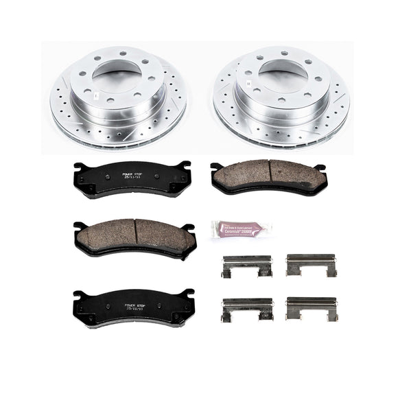 PowerStop Z23 Daily Driver Carbon-Fiber Ceramic Brake Pad and Drilled & Slotted