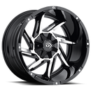 20x9 Vision 422 Prowler Gloss Black Machined Face 6x139.7 ET-12 CB106.2-1