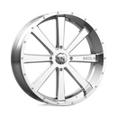 24X7 MSA Offroad Wheels Flash Chrome Wheel/Rim 4x137 ET0