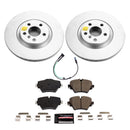 PowerStop Genuine Geomet Coated Rotor and Carbon-Fiber Ceramic Brake Pad Kit