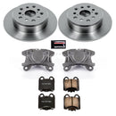 PowerStop OE Stock Replacement Low-Dust Ceramic Brake Pad, Rotor and Caliper Kit
