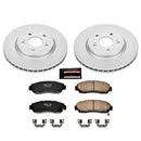 PowerStop Genuine Geomet Coated Rotor and Low-Dust Ceramic Brake Pad Kit