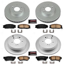 PowerStop Genuine Geomet Coated Rotor and Low-Dust Ceramic Brake Pad Kit