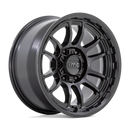 17X8.5 KMC KM727 WRATH Satin Black 5X127 ET0 wheel/rim-3