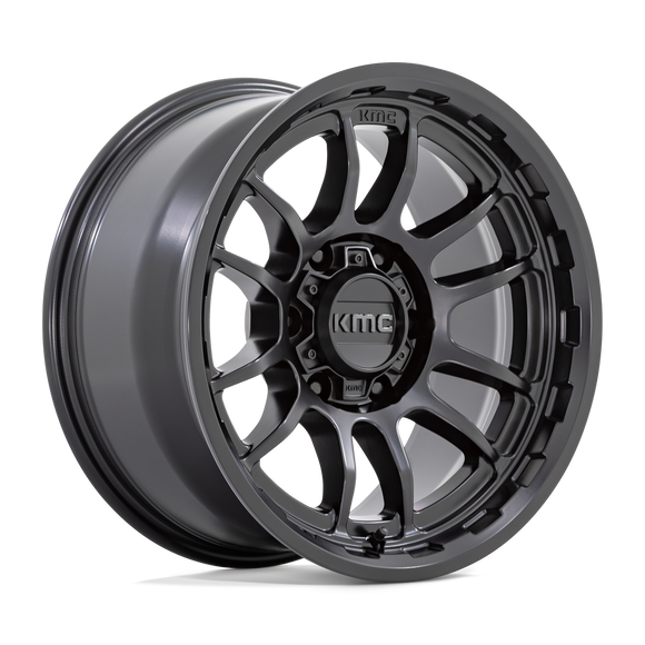 17X8.5 KMC KM727 WRATH Satin Black 5X127 ET0 wheel/rim