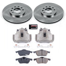 PowerStop OE Stock Replacement Low-Dust Ceramic Brake Pad, Rotor and Caliper Kit