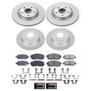 PowerStop Genuine Geomet Coated Rotor and Low-Dust Ceramic Brake Pad Kit