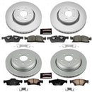 PowerStop Genuine Geomet Coated Rotor and Low-Dust Ceramic Brake Pad Kit