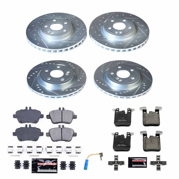 PowerStop Z23 Daily Driver Carbon-Fiber Ceramic Brake Pad and Drilled & Slotted