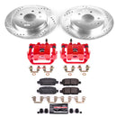 PowerStop Z23 Daily Driver Carbon-Fiber Ceramic Pads Drilled & Slotted Rotor & C