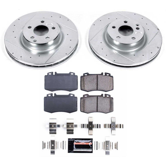 PowerStop Z23 Daily Driver Carbon-Fiber Ceramic Brake Pad and Drilled & Slotted