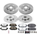 PowerStop Z36 Carbon-Fiber Ceramic Brake Pad with Drilled and Slotted Rotor Kit