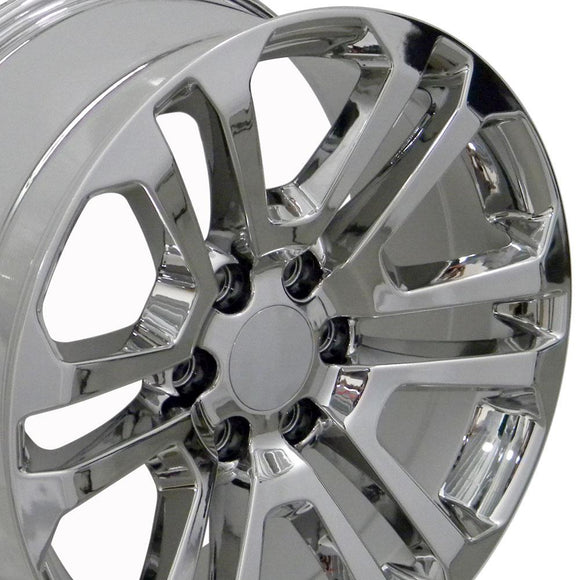20" Replica Wheel CV99 Fits GMC Sierra Rim 20x9 Chrome Wheel