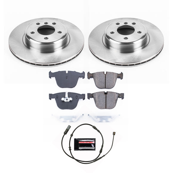 PowerStop OE Stock Replacement Low-Dust Ceramic Brake Pad and Rotor Kit
