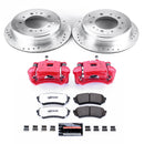 PowerStop Z36 Truck and SUV Ceramic Brake Pad, Drilled & Slotted Rotor, and Cali