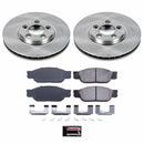 PowerStop OE Stock Replacement Low-Dust Ceramic Brake Pad and Rotor Kit