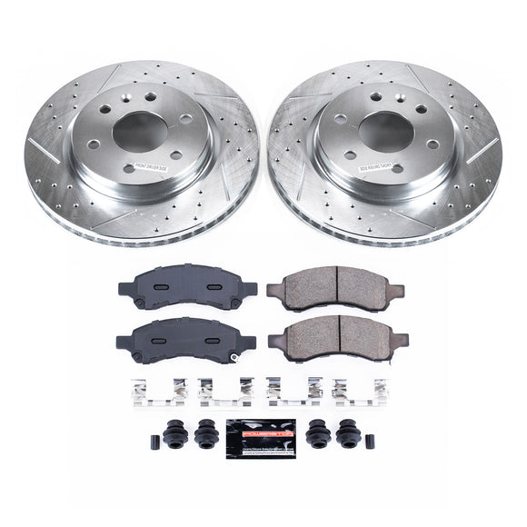 PowerStop Z23 Daily Driver Carbon-Fiber Ceramic Brake Pad and Drilled & Slotted