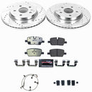 PowerStop Z36 Carbon-Fiber Ceramic Brake Pad with Drilled and Slotted Rotor Kit