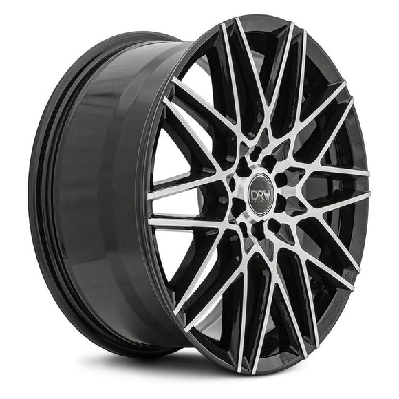 17x7 DRW Tuner D17 Gloss Black Machine Face 4x108/114.3 ET40 wheel/rim
