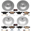 PowerStop Genuine Geomet Coated Rotor and Carbon-Fiber Ceramic Brake Pad Kit